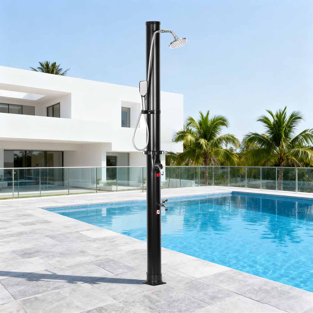 LY18L05-HB 18L dvoudílná ABS chromovaná sprchová hlavice Solární sprcha Venkovní zahradní sprcha